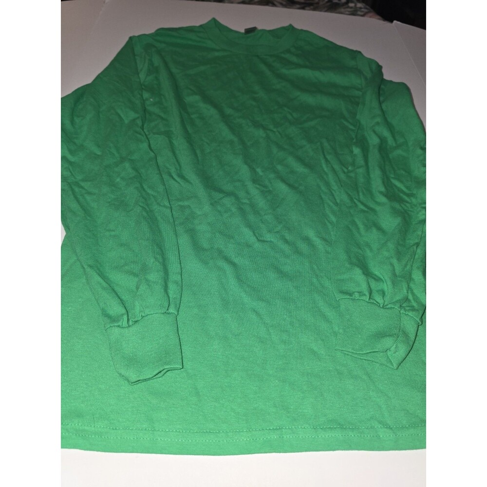 Lot Of 2 Green Long-sleeve Gildan T-shirts